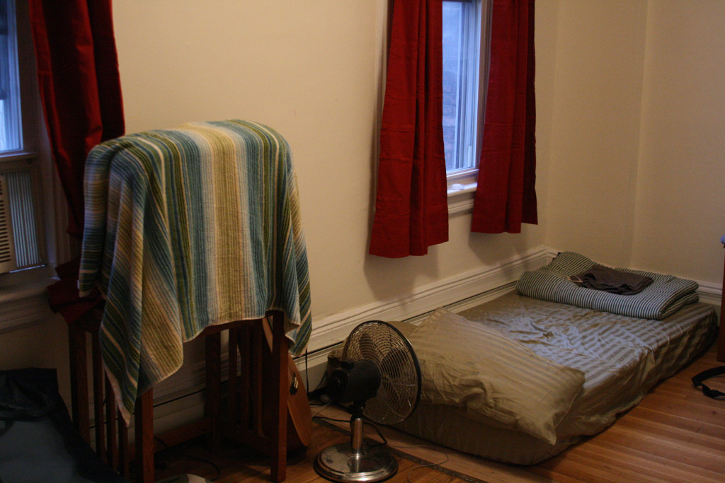 television & bed
